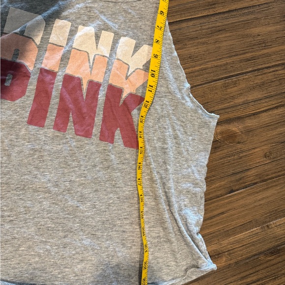 PINK Victoria's Secret Gray and Pink Tank Top - Picture 2 of 4
